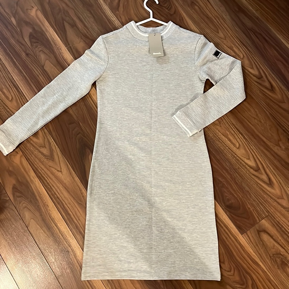 Bench sweater dress in the colour grey in the size small